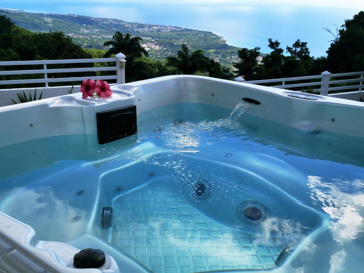 Belavue & Spa Prive, Avec Vue Panoramique Sur Mer, Jardin Creole Paysager, Jacuzzi Prive Bouillante Eksteriør bilde